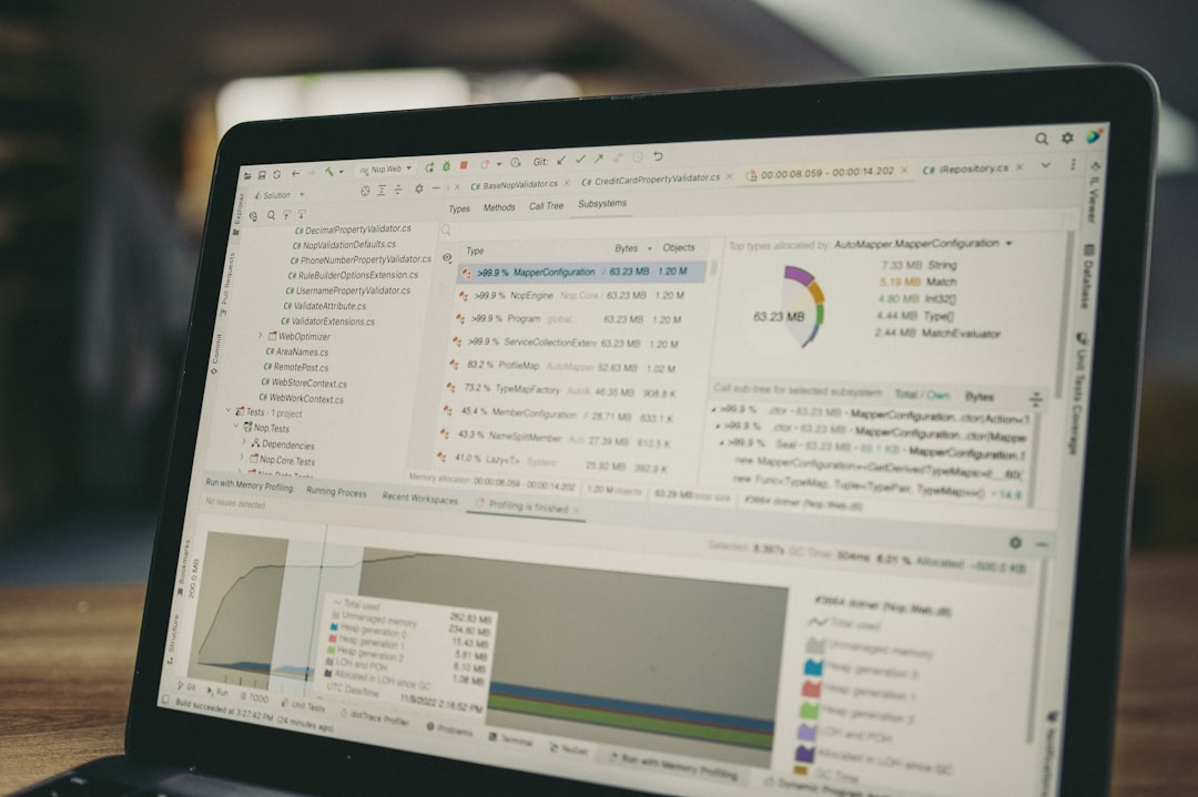 Tela Do Laptop Exibindo Graficos De Codigos E Dados GQOylIn892U